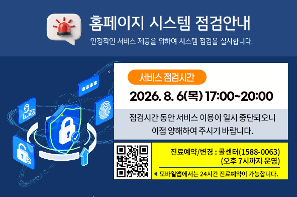 홈페이지 시스템 점검