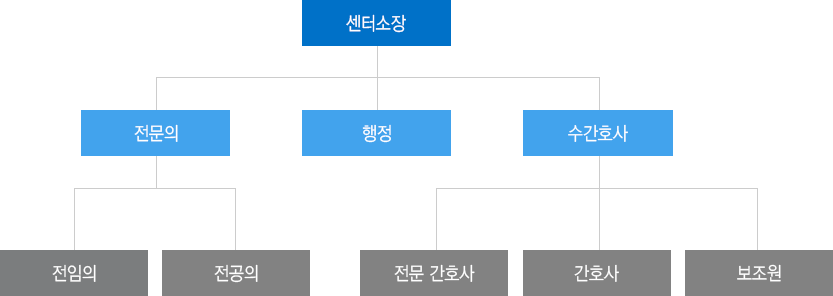 신생아집중치료지역센터 조직도