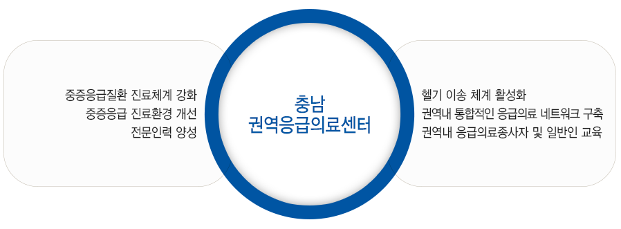 충남권역응급의료센터의 목표